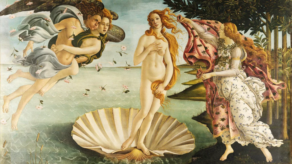 The birth of Venus. Sandro Boticelli