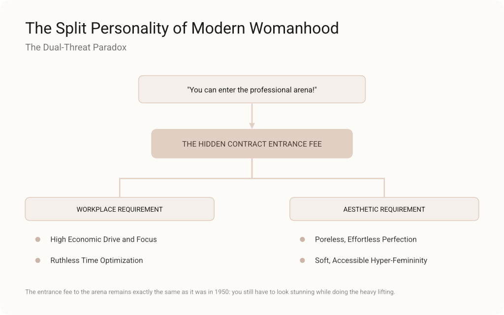 split personality of modern womanhood